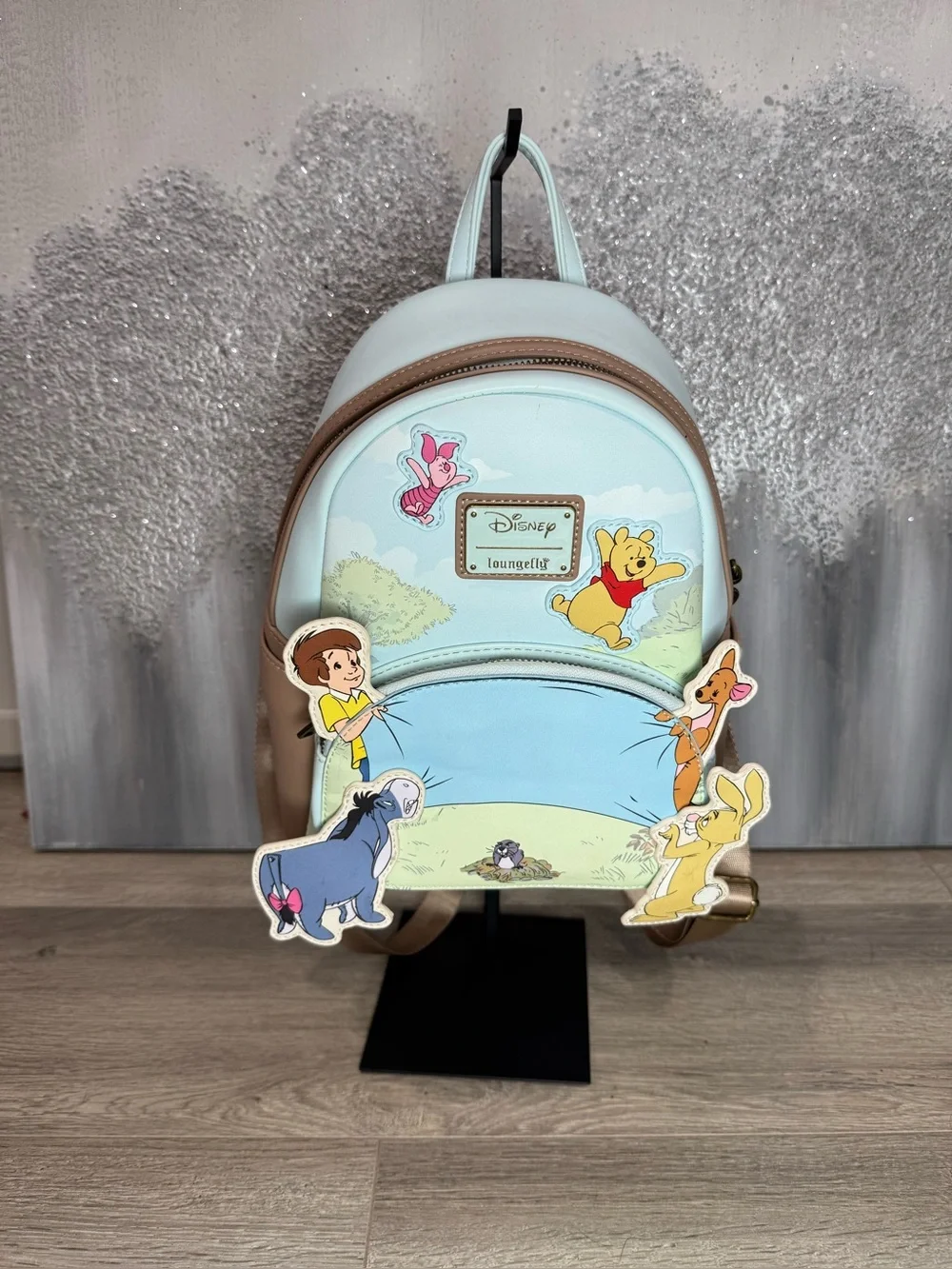 Loungefly Disney Winnie The Pooh 95th Anniversary Celebration Toss Mini Backpack